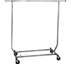 Heavy Duty Collapsible Hangrail Rolling Racks