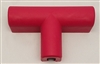 Heavy duty 3 point buss bar cover. Red.