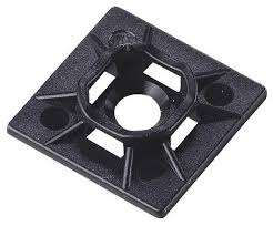 Cable Tie Mounting Pad 1" x 1" (Black)
