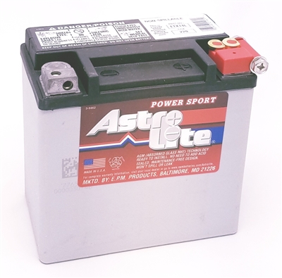 AstroLite ETX14L Maintenance Free Motorcycle Battery