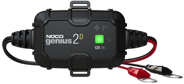 NOCO Genius2D 2-Amp Direct-Mount 12V Battery Charger & GENIUS 2D