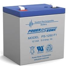 Power-Sonic 12V 5.0Ah SLA Battery