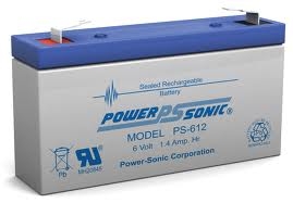 Power-Sonic 6V 1.4Ah SLA Battery
