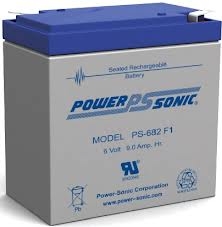 Power-Sonic 6V 9.0Ah SLA Battery