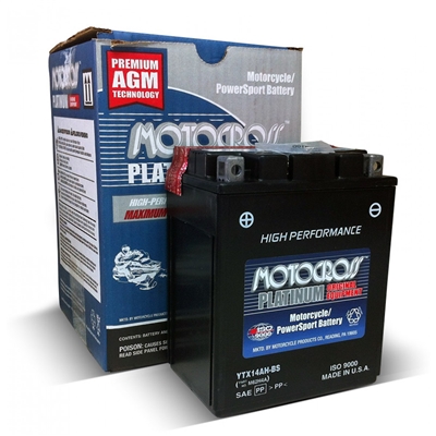 Motocross YTX14AH-BS Maintenance Free Motorcycle Battery