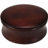 Dark Wood Shave Bowl with Lid