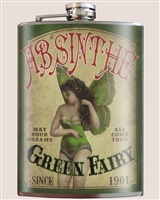 Green Fairy Absinthe Flask by Trixie and Milo