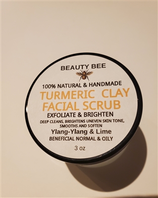 Beauty Bee Turmeric Clay Facial Scrub