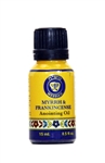 Anointing Oils Frankincense & Myrrh Cobalt blue glass bottle 15ml - 0.5 fl.oz.