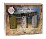 Holy land Gift Pack - Galilee Boat - Jordan River Water , Jerusalem's Stones and Galilee Olive Oil