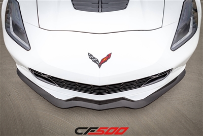 CF500 2015-2016 Corvette Z06 Carbon Fiber Front Lip Spoiler