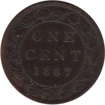 1887 Canada 1-cent VF-EF (VF-30)