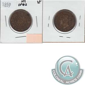 1859 DP N9 #2 Canada 1-cent Very Fine (VF-20) $