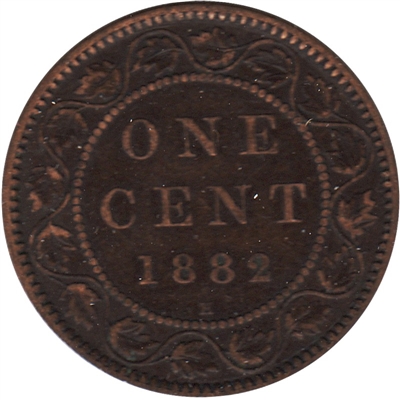 1882H Obv. 2 Canada 1-cent Very Fine (VF-20)