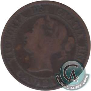 1859 Low 9 Canada 1-cent G-VG (G-6)