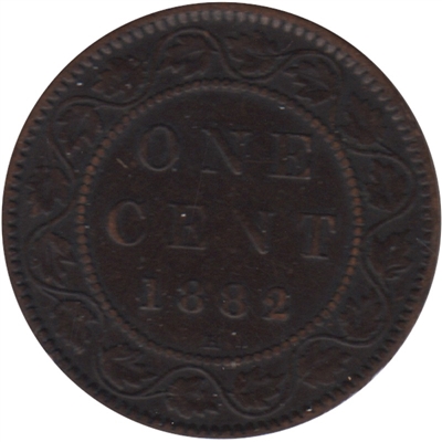 1882H Obv. 1a Canada 1-cent Fine (F-12)