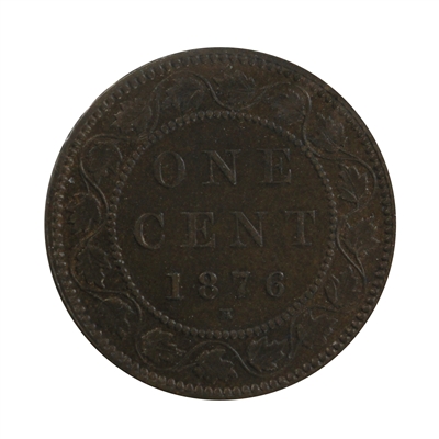1876H Canada 1-cent EF-AU (EF-45)