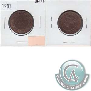 1901 Canada 1-cent UNC+ (MS-62) $