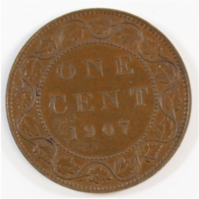1907 Canada 1-cent EF-AU (EF-45)