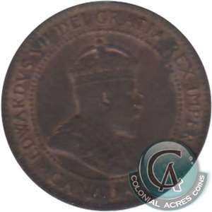 1908 Canada 1-cent EF-AU (EF-45)