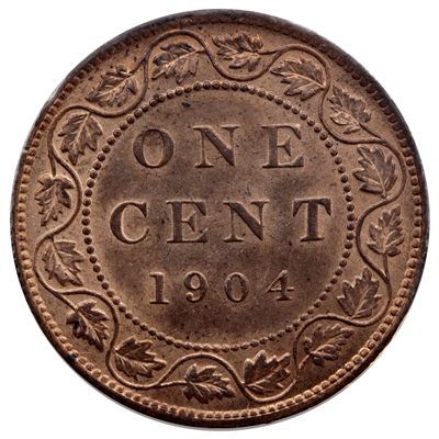 1904 Canada 1-cent Brilliant Uncirculated (MS-63) $