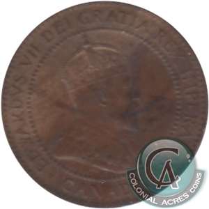 1910 Canada 1-cent EF-AU (EF-45)