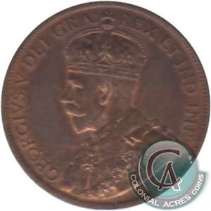 1919 Canada 1-cent AU-UNC (AU-55)