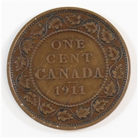 1911 Canada 1-cent Very Good (VG-8)