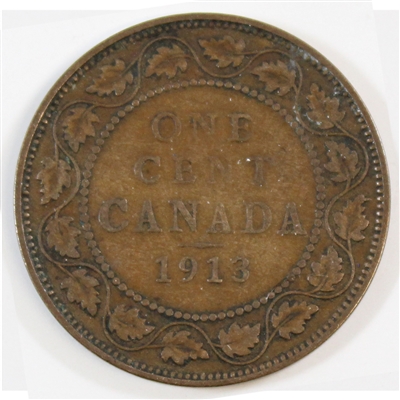 1913 Canada 1-cent Very Good (VG-8)