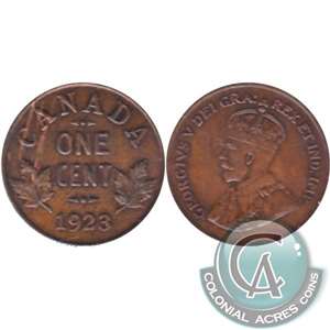 1923 Canada 1-cent Almost Uncirculated (AU-50) $