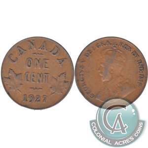 1927 Canada 1-cent Fine (F-12)