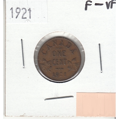 1921 Canada 1-cent F-VF (F-15)