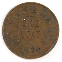 1930 Canada 1-cent F-VF (F-15)