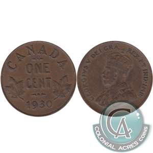1930 Canada 1-cent AU-UNC (AU-55)