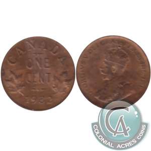 1932 Canada 1-cent Extra Fine (EF-40)