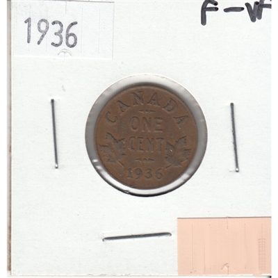 1936 Canada 1-cent F-VF (F-15)