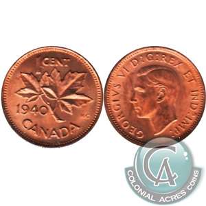 1940 Canada 1-cent Choice Brilliant Uncirculated (MS-64)