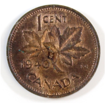 1940 Canada 1-cent AU-UNC (AU-55)