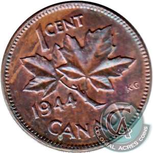1944 Canada 1-cent Extra Fine (EF-40)