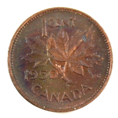 1950 Canada 1-cent AU-UNC (AU-55)