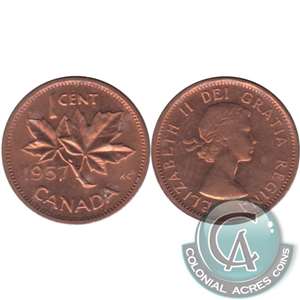 1957 Canada 1-cent UNC+ (MS-62)