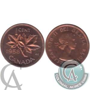 1958 Canada 1-cent Proof Like