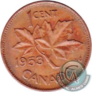 1953 SS Canada 1-cent Very Fine (VF-20)