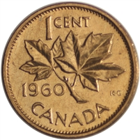 1960 Canada 1-cent Brilliant Uncirculated (MS-63)