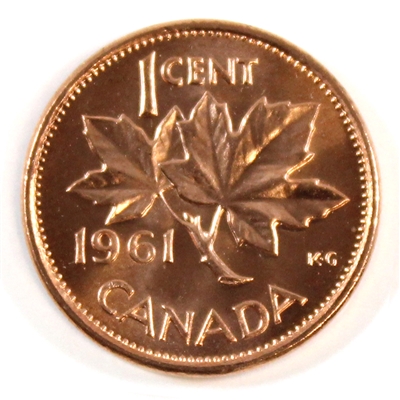 1961 Canada 1-cent Choice Brilliant Uncirculated (MS-64)