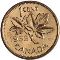 1962 Canada 1-cent Brilliant Uncirculated (MS-63)