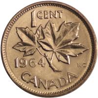 1964 Canada 1-cent Brilliant Uncirculated (MS-63)