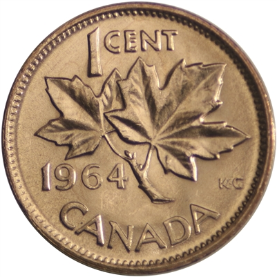 1964 Canada 1-cent Brilliant Uncirculated (MS-63)