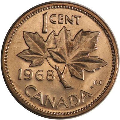 1968 Canada 1-cent Brilliant Uncirculated (MS-63)