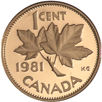 1981 Canada 1-cent Proof